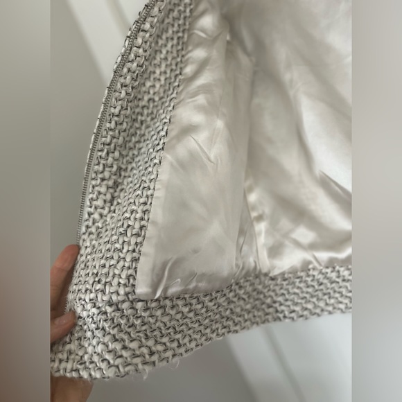 Joe’s Jeans 3/4 Viscose and Wool Blend Oversized Collar Jacket Coat Tweed - Picture 3 of 7